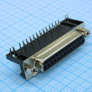 DS1037-01-25FNAKT74, Розетка 25 pin на плату 9.4мм