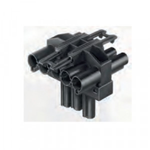 Распределительное устройство GST18i5V 2A1T V 3 SW, Распределительное устройство, 5 полюсов: 1 вход / 1 выход, 3 полюса: 1 вход L3 тип: T, 5 полюсов, серия gesis GST18i5, номинальное напряжение: 250V / 400V, номинальный ток: 20А, цвет: черный