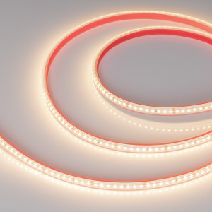 Лента герметичная RTW-PS-A160-10mm 24V Warm3000 (12 W/m, IP67, 2835, 50m) 024559(2), Светодиодная лента (монтажная бобина 50м) RTW-PS-A160, герметичная (PS-силиконовая экструзия). Светодиоды 2835, 160 шт/м (8000 шт на 50 м), белая плата, ширина 10 мм, красный скотч 3М. Цвет ТЁПЛЫЙ 3000 K, цветопередача CRI>85, угол 120°. Питание 24V, мощн