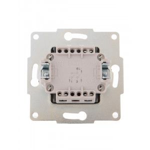 Выключатель 2-кл. 1п СП Karina 10А IP20 механизм крем. 707-0388-101