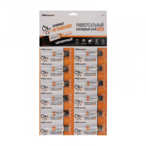 Универсальный секундный клей-гель PROconnect на мульти карте, 3 г 61-0910