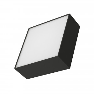 Светильник SP-QUADRO-S175x175-16W Warm3000 (BK, 120 deg, 230V) 034783, Накладной светильник. Мощность 16 Вт, св. поток 825-1000 лм, 63 лм/Вт, теплый 3000 K, CRI>90, угол 120°, напряжение питания 230 В. Черный квадратный корпус из алюминия, экран PC, степень защиты IP40. Размер: длина 175 мм, ширина 175 мм, высота 59 мм. Монт