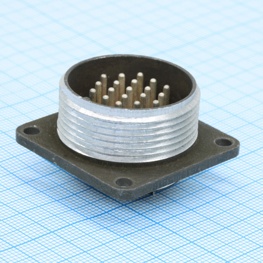 Изображение товара Соединитель цилиндрический низкочастотный негерметичный Элекон 2РМДТ27Б19Ш5В1В