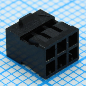 511100660, Корпус разъема розетка 6 контактов шаг 2мм монтаж на кабель серия Milli-Grid™ пакет