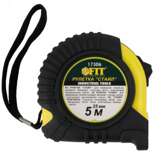 Рулетка Профи, прорезиненный корпус 