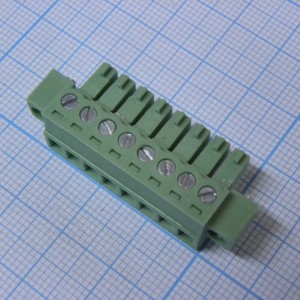 15EDGKM-3.81-08P-14-00A(H), Разъемный клеммный блок, 8 контактов. Серия 15EDGKM-3.81