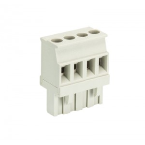 Розетка Wiecon 8213 B / 4 VR OB, Розеточный разъем, прямой, на кабель, шаг: 5.08 мм, 4 полюса, фиксация провода винтовая, исполнение: без маркировки, 400V, 12А, цвет: серый