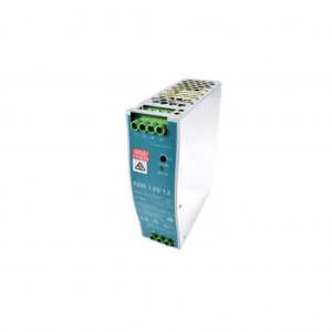 EDR-120-12, AC-DC, 120Вт, вход 90…264V AC, 47…63Гц /127…370В DC, выход 12В/10A, рег. вых 12...14В, изоляция 3000В AC, в кожухе на DIN-рейку 40х125.2х102мм, -20…+60°С
