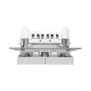 Механизм выключателя, двухклавишный, проходной, алюминий Эпика EKF UP1-SWA-21