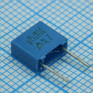 B32529C1154J000, Конденсатор металлоплёночный полиэтилентерефталатный 0.15мкФ 100В ±5% (7.3х3х6.5мм) шаг выводов 5мм 125°С автомобильного применения россыпь