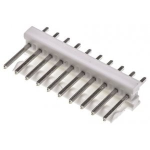 1-640456-0, Разъем типа провод-плата, вилка прямая, шаг 2.54 мм, 10 контактов. Серия MTA-100