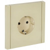 Изображение товара FORTE&PIANO Розетка 1-местная с заземлением без защитных шторок безвинтовое крепление 16А FP414 ваниль IEK FP-R11-16-1-K10