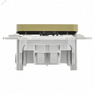 FLITE Выключатель 1-клавишный 10А ВС11-1-0-ФлО оливковый IEK FI-V10-0-10-1-K26