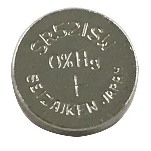 SR521SW, Плоская круглая батарея 0% Hg Low Drain 1.55V;16mAh