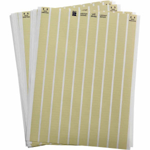 brd29770, LAT-29-652-10 этикетки, полиимид В-652, цвет-янтарный, размер 16.51х5.08мм, 21 лист, 10080 шт/упак.