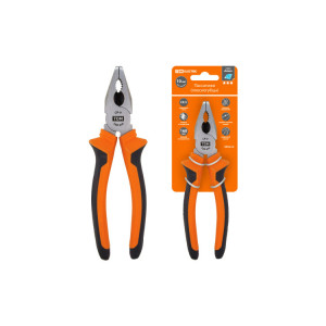 Пассатижи (плоскогубцы), с двухкомпонентными рукоятками, CR-V сталь 160 мм, серия "Алмаз" SQ1010-0201