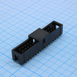DS1013-30MSISA-B, Разъем IDC штыревой на плату 2х15 контактов шаг 2.54мм
