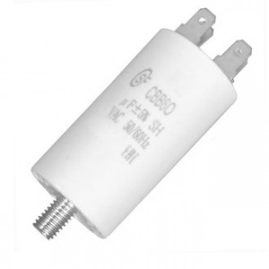 CBB60 10UF  450V SCREW (SAIFU), Пусковой конденсатор SAIFU CBB60, 10 мкФ, 450 В, с винтовым креплением