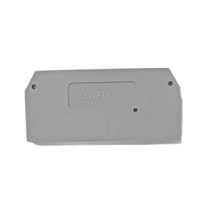 Торцевая крышка 204121, Торцевая крышка, для клемм TA4, цвет: серый