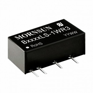 B0503LS-1WR3, Преобразователь DC/DC 1 Вт, вход 5 VDC, выход 3,3 VDC, 0,303 A, SIP на плату