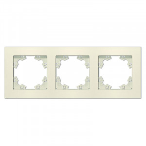 Рамка 3-м Афина универс. сл. кость (ivory) A0045-I