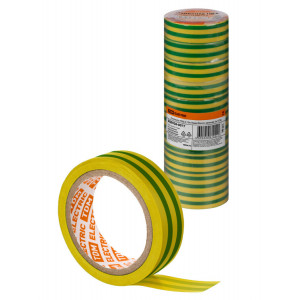 Изолента ПВХ 0,13х15мм Желто-зеленая 5м SQ0526-0077