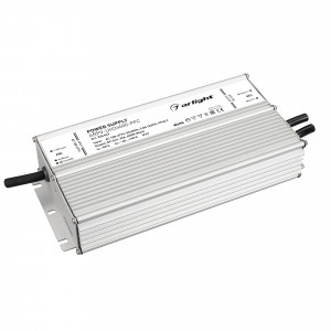Блок питания ARPV-UH24600-PFC (24V, 25A, 600W) 034463, Источник напряжения с гальванической развязкой для светодиодных изделий. Входное напряжение 108-277 VAC. Выходные параметры: 24 В, 25 А, 600 Вт. Встроенный PFC >0.9. Герметичный алюминиевый корпус IP 67. Рабочая температура -40…+90C?. Габаритные размеры д