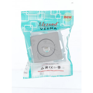 Розетка телефонная СП Vesna евро стандарт механизм платина 742-3588-137