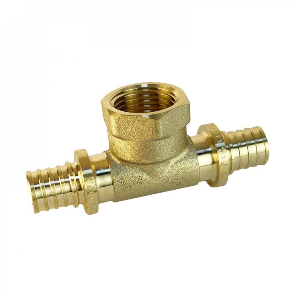 Изображение товара Тройник надвижной с переходом на внутреннюю резьбу 20(2.8)х1/2дюймх20(2.8)