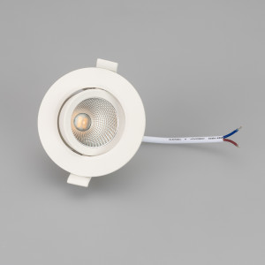 Светильник LTD-POLAR-TURN-R90-7W Warm3000 (WH, 36 deg, 230V) 032310, Встраиваемый поворотный светильник 