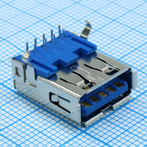 DS1095-05-LNR0, Разъем USB, Тип USB 3.0, розетка угловая