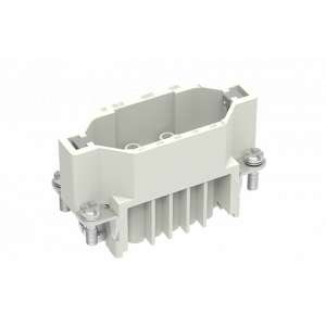 Вилочная контактная вставка SD-015-MC, Вилочная контактная вставка, обжимная фиксация, 15 полюсов + PE, типоразмер 10A, 250V, 10A, (обжимные контакты поставляются отдельно)