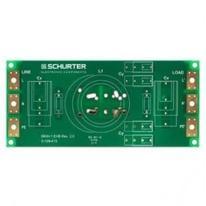 3-111-353, Средства разработки активных фильтров DKIH-EVB printed circuit board for filter design with DKIH-3 choke, 600 VAC, 16A
