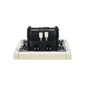 FORTE&PIANO Выключатель 1-клавишный проходной 10А FP403 ваниль IEK FP-V12-0-10-1-K10