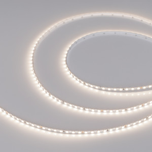 Лента UL-A140-3.5mm 24V Day4000 (6 W/m, IP20, 2835, 5m) 045968, Светодиодная узкая лента UL-A140, открытая. Светодиоды 2835, 140 шт/м (700 шт на 5 м), белая плата, ширина 3.5 мм, скотч 3M. Цвет Дневной 4000 K, цветопередача CRI>90, угол 120°. Питание 24V, мощность 6 Вт/м (30 Вт на 5 м). Размеры 5000x3.5x1.2 мм. Мин. о