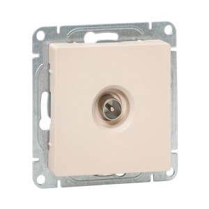 Механизм розетки TV, одиночная, кремовый Эпика EKF UP1-SOI-TV-1