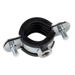 Хомут стальной 3/4" (25-29 мм), с уплотнителем EKF