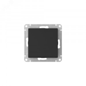 ATLASDESIGN 1-клавишный ПЕРЕКЛЮЧАТЕЛЬ, сх.6, 10АХ, быстрозажимные клеммы, КАРБОН ATN001061S