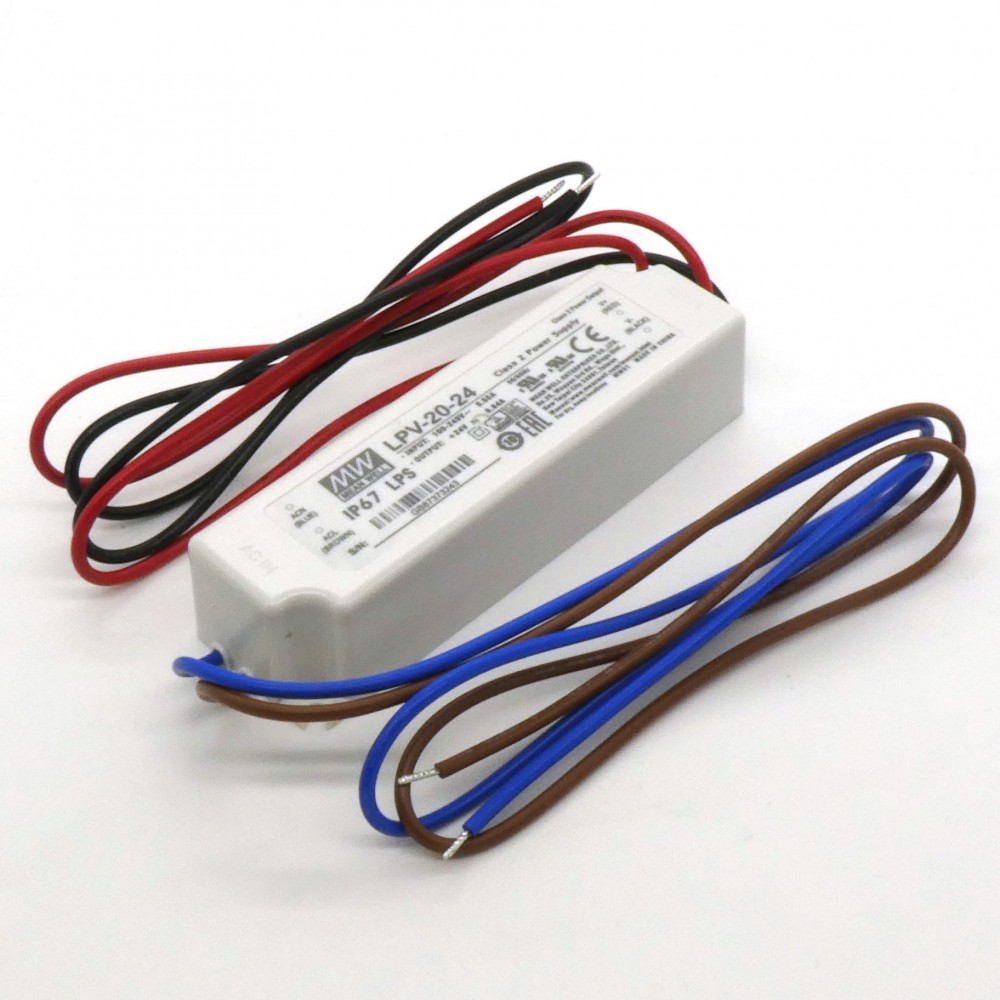 Изображение товара Источник питания LPV-20-24 20Вт IP67 для промышленного и бытового применения