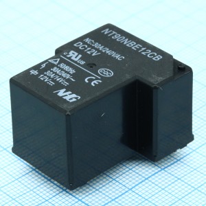 NT90-N-B-E-DC12V-C-B-0.9, Реле силовое, 40А одна контактная группа на размыкание 12В 0.9Вт