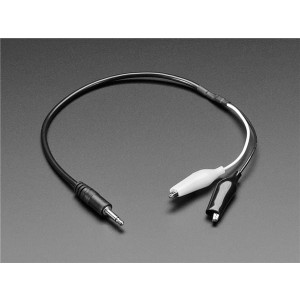 4181, Принадлежности Adafruit  3.5mm Mono Audio Plug to Alligator Clips