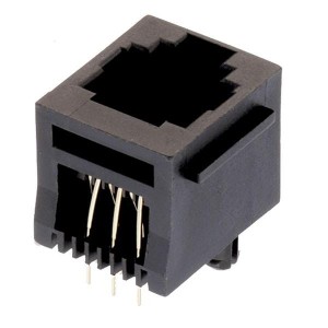 615006138521, Модульные соединители / соединители Ethernet WR-MJ Female Plastic 6P6C Vertical W/Ears