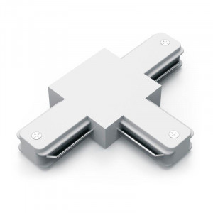 Коннектор Track однофазный для трековых шинопроводов (T) бел. TR110