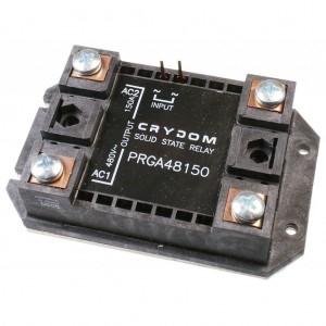 PRGA48150, Реле твердотельное для коммутации переменного тока 530В 150А, вход AC 140В 10мА, изоляция 4кВ, схема перехода через ноль, нормально разомкнутое, -30...80°C