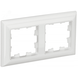 Рамка 2-м BRITE РУ-2-Бр бел./бел. BR-M22-12-K01