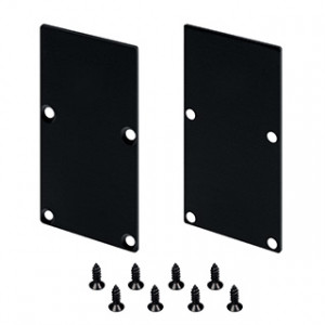 Заглушка LINE-S-3667 BLACK глухая 042916, Пара заглушек для профиля LINE-S-3667. В комплекте 2 заглушки, 8 шурупов. Цвет - черный. Цена за комплект.