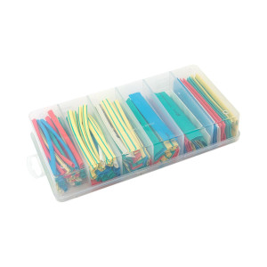 Набор трубок термоусадочных ТУТ 4/2; 6/3; 8/4; 10/5; 12/6; 20/10 100мм бокс 5 цветов 105шт PROxima tut-n-5-r