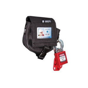 gws873871, Сумка поясная персональная, нейлон, 105х111х65 мм, цвет – черный, 1 шт/упак