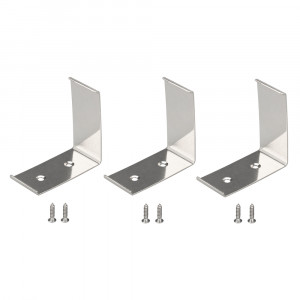 Держатель SL-KANT-H55 027303, Комплект держателей профиля KANT-H55.  В комплекте 3 держателя, 6 шурупов.  Материал - сталь. Цена за комплект.