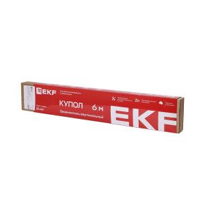 Заземлитель вертикальный безмуфтовый 6 м (6x1000 мм) TDZ EKF gc-28600